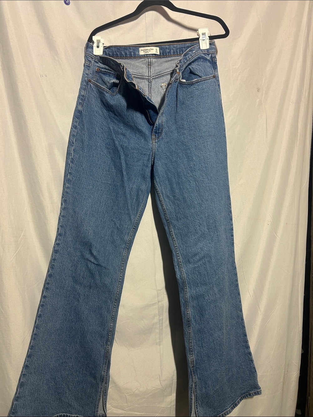 Abercrombie & Fitch Medium Blue Flare Jeans - Women's